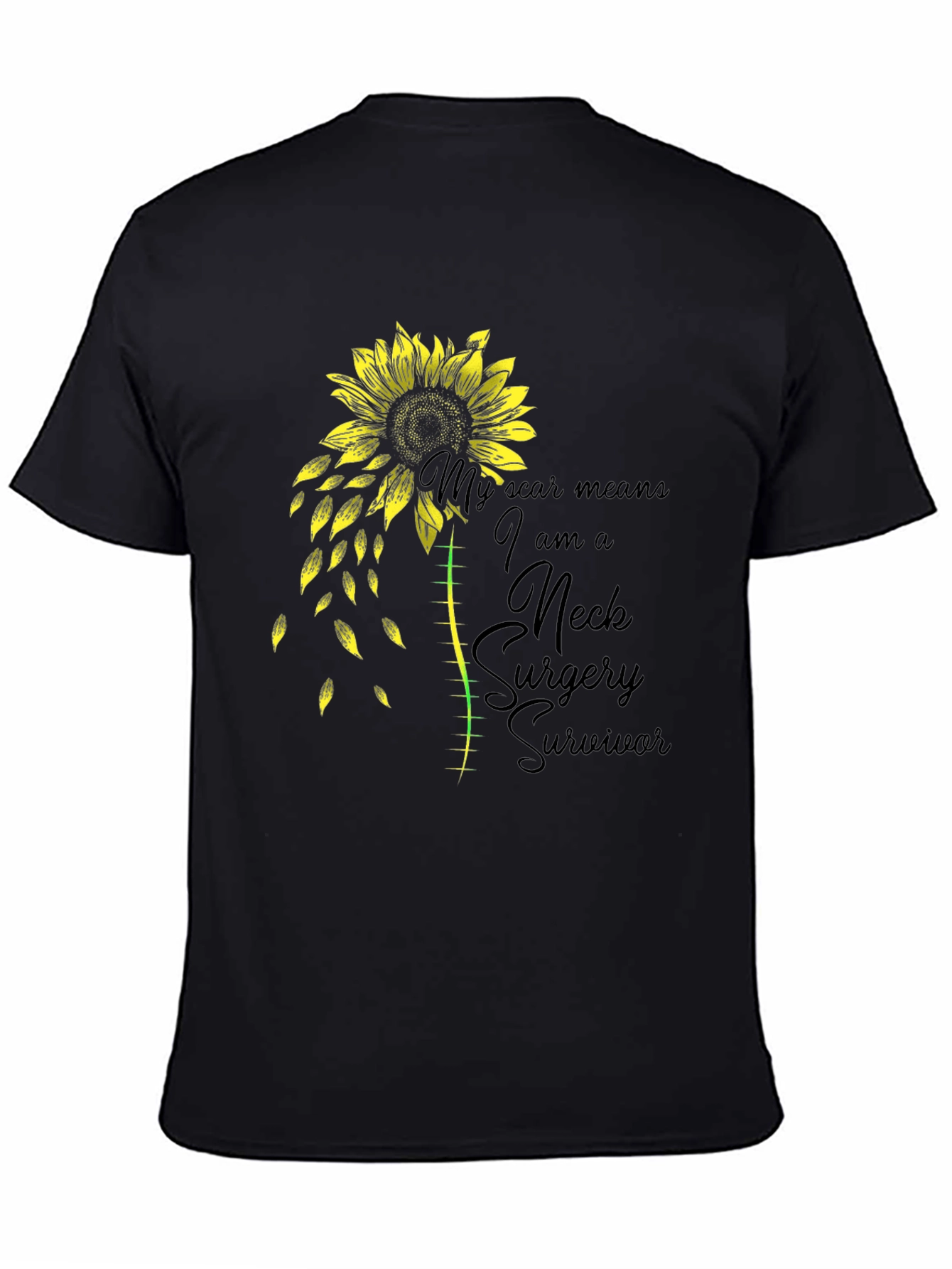 Neck Surgery Survivor Sunflower T-Shirt