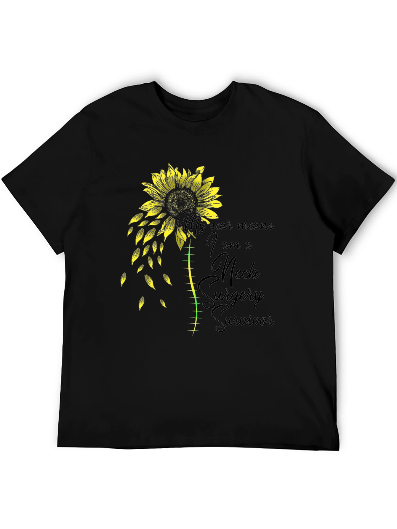Neck Surgery Survivor Sunflower T-Shirt
