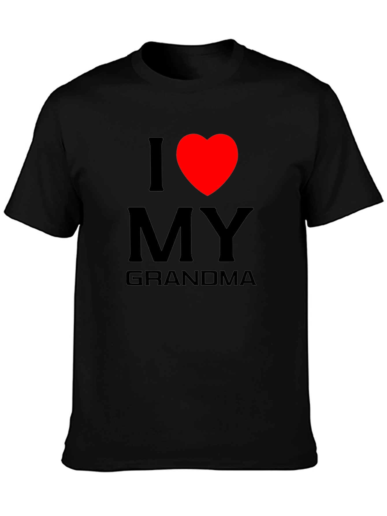 I Love Grandma Tee - Heart Graphic T-Shirt