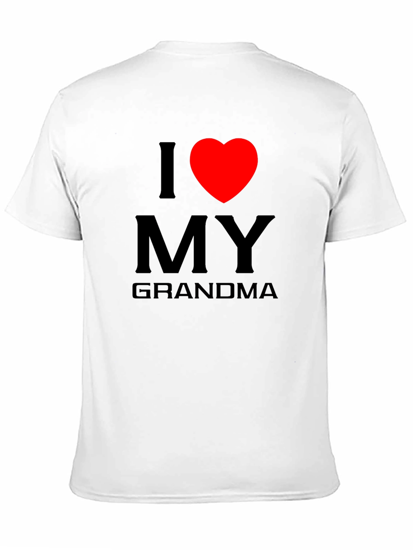 I Love Grandma Tee - Heart Graphic T-Shirt
