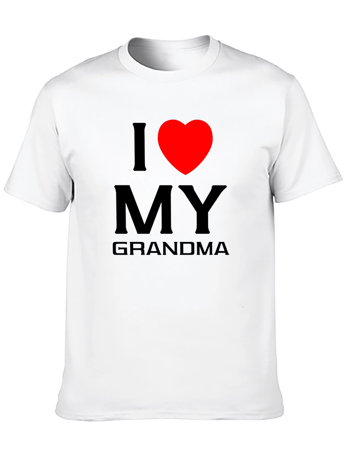 I Love Grandma Tee - Heart Graphic T-Shirt