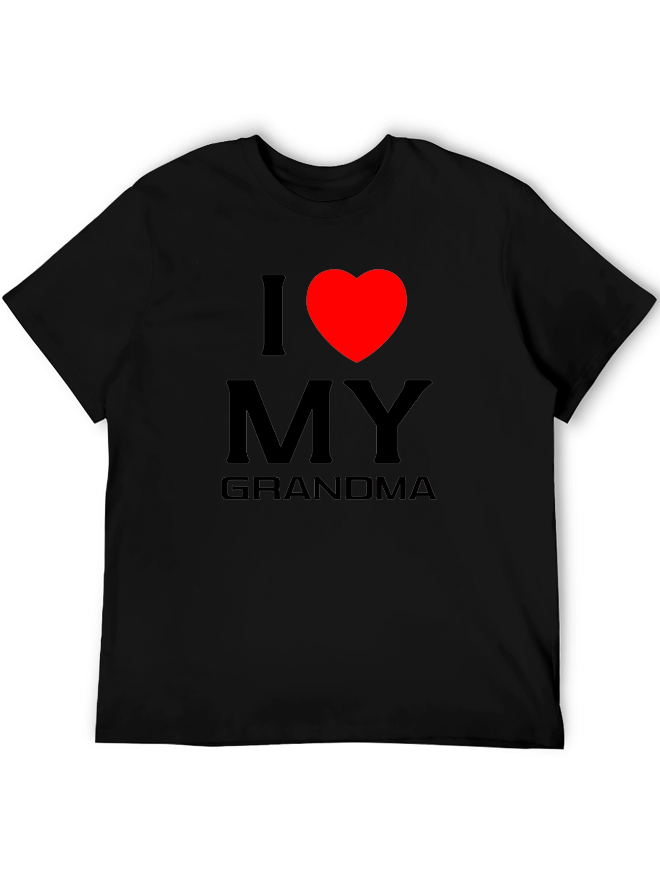 I Love Grandma Tee - Heart Graphic T-Shirt