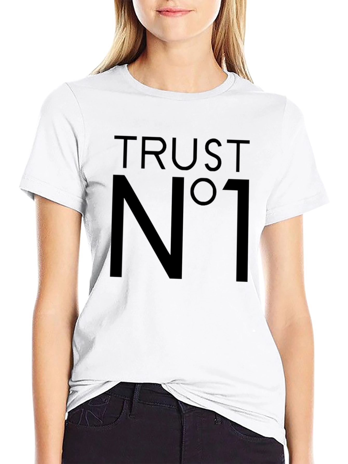 Trust No One Graphic Tee - Black