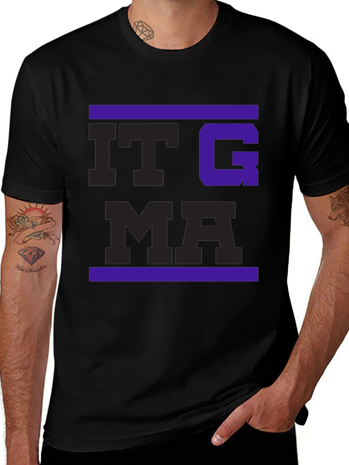ITGMA Bold Graphic T-Shirt