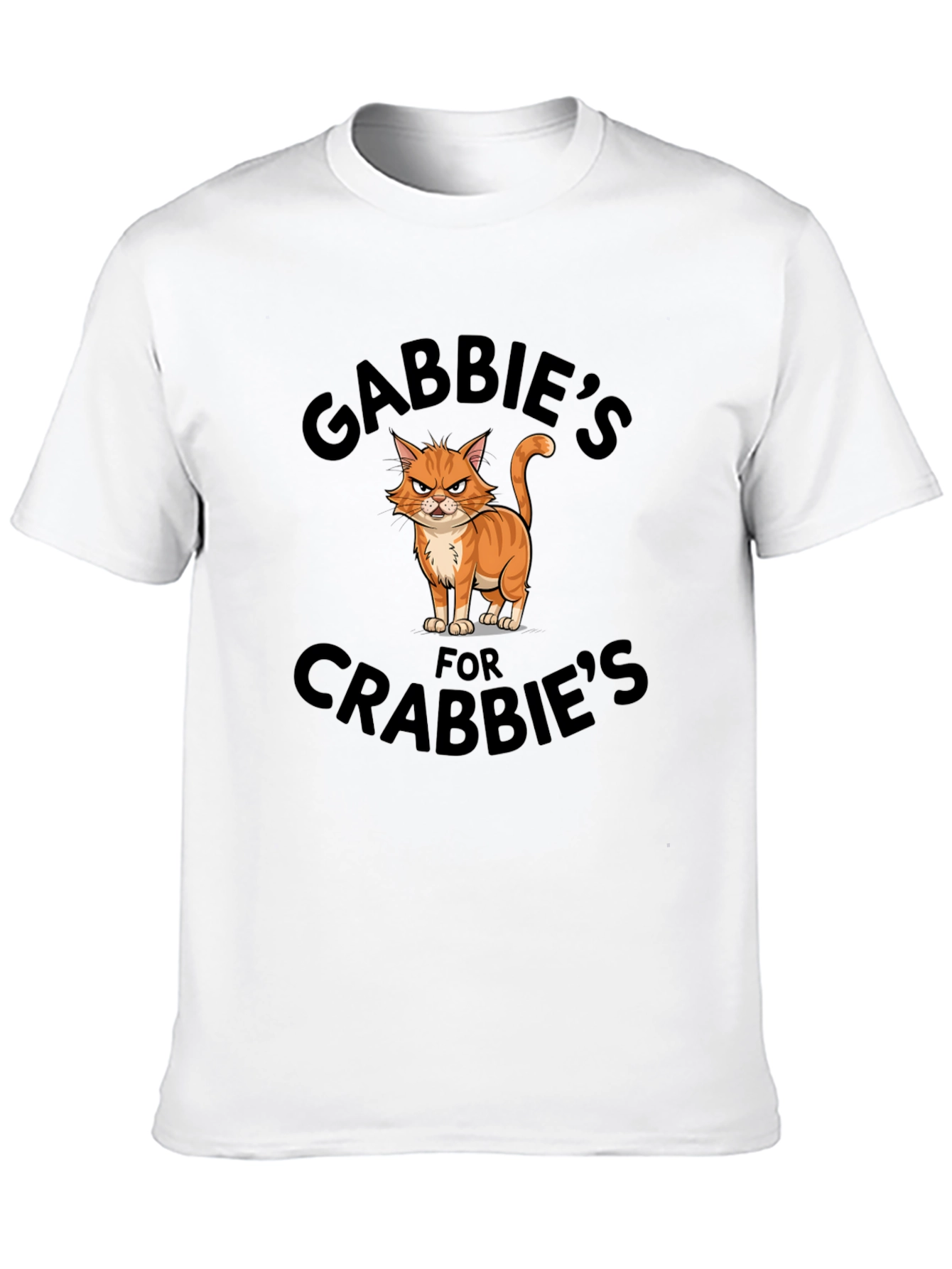 Gabbies for Crabbies Black Cotton Graphic Tee