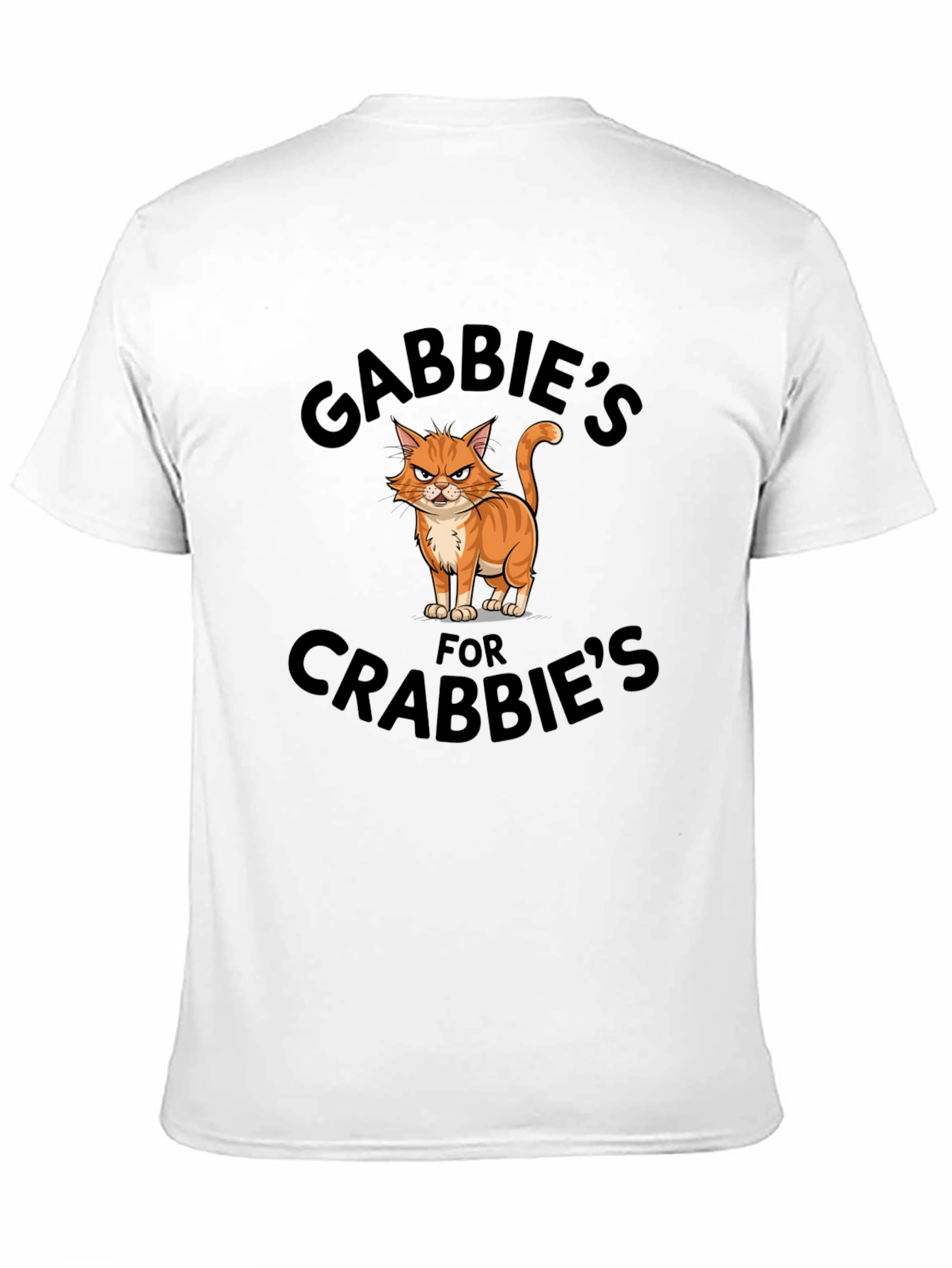 Gabbies for Crabbies Black Cotton Graphic Tee