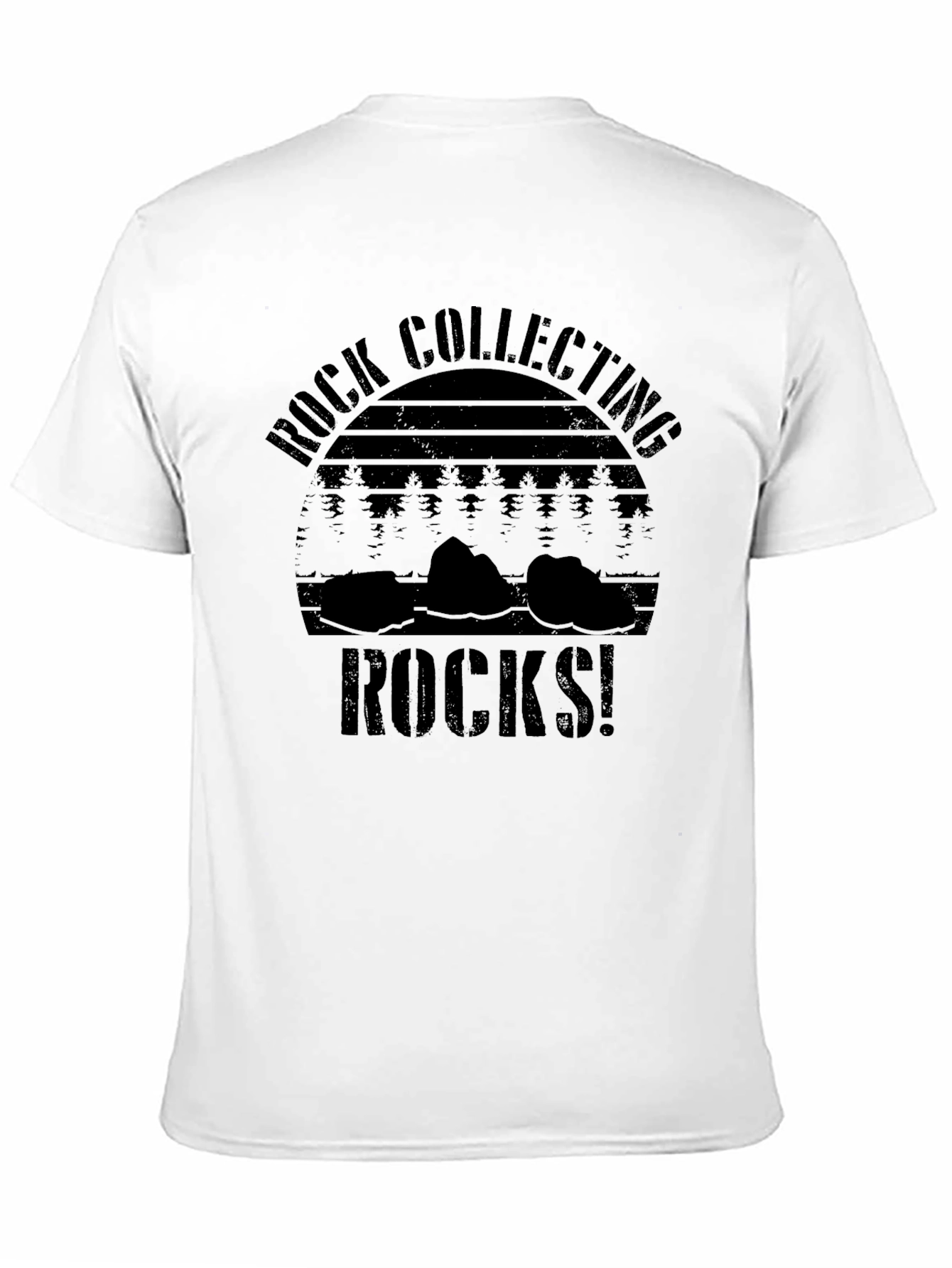 Rock Collecting Rocks! Black Graphic Tee