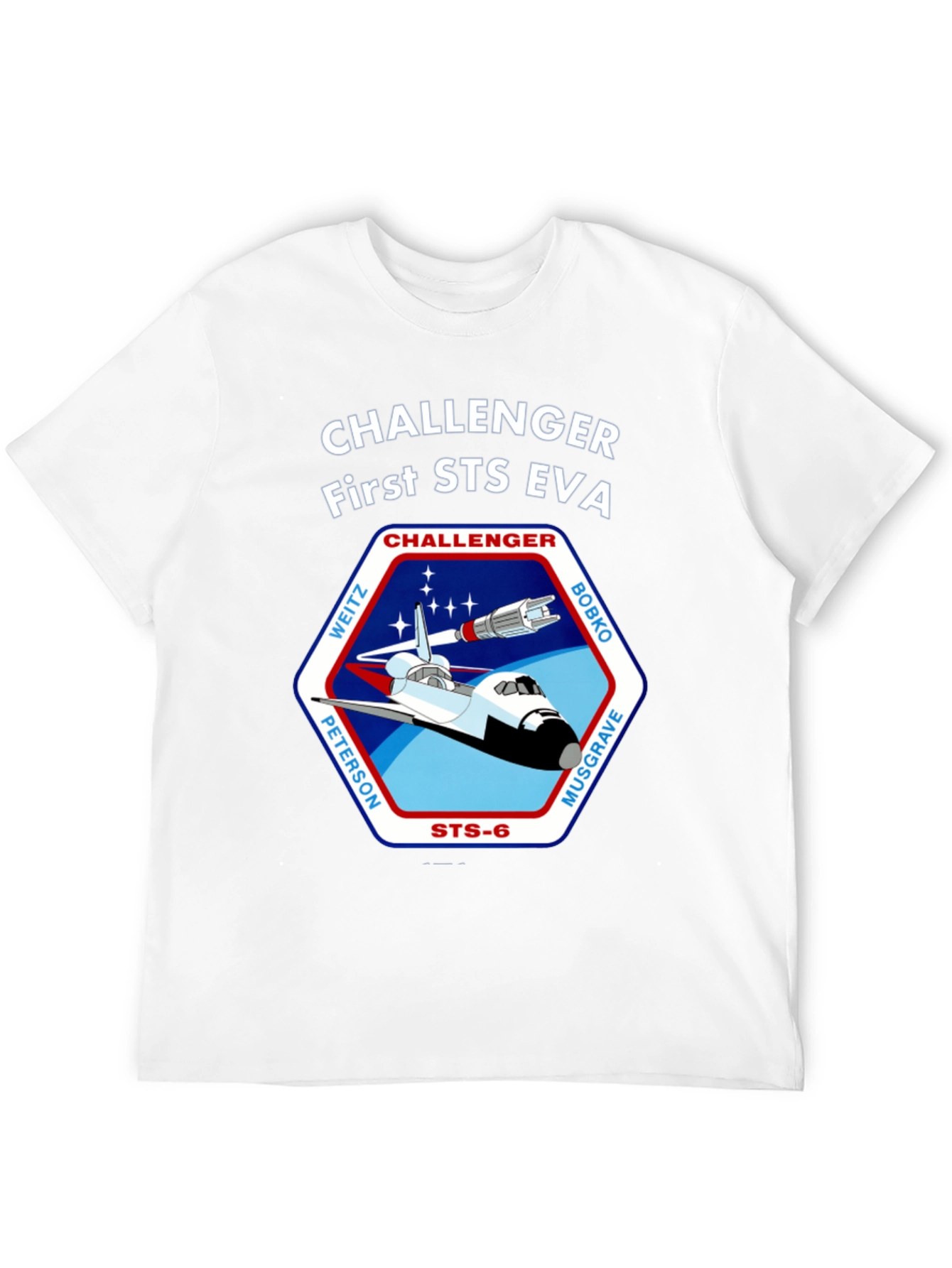 Challenger First STS EVA Space Shuttle T-Shirt