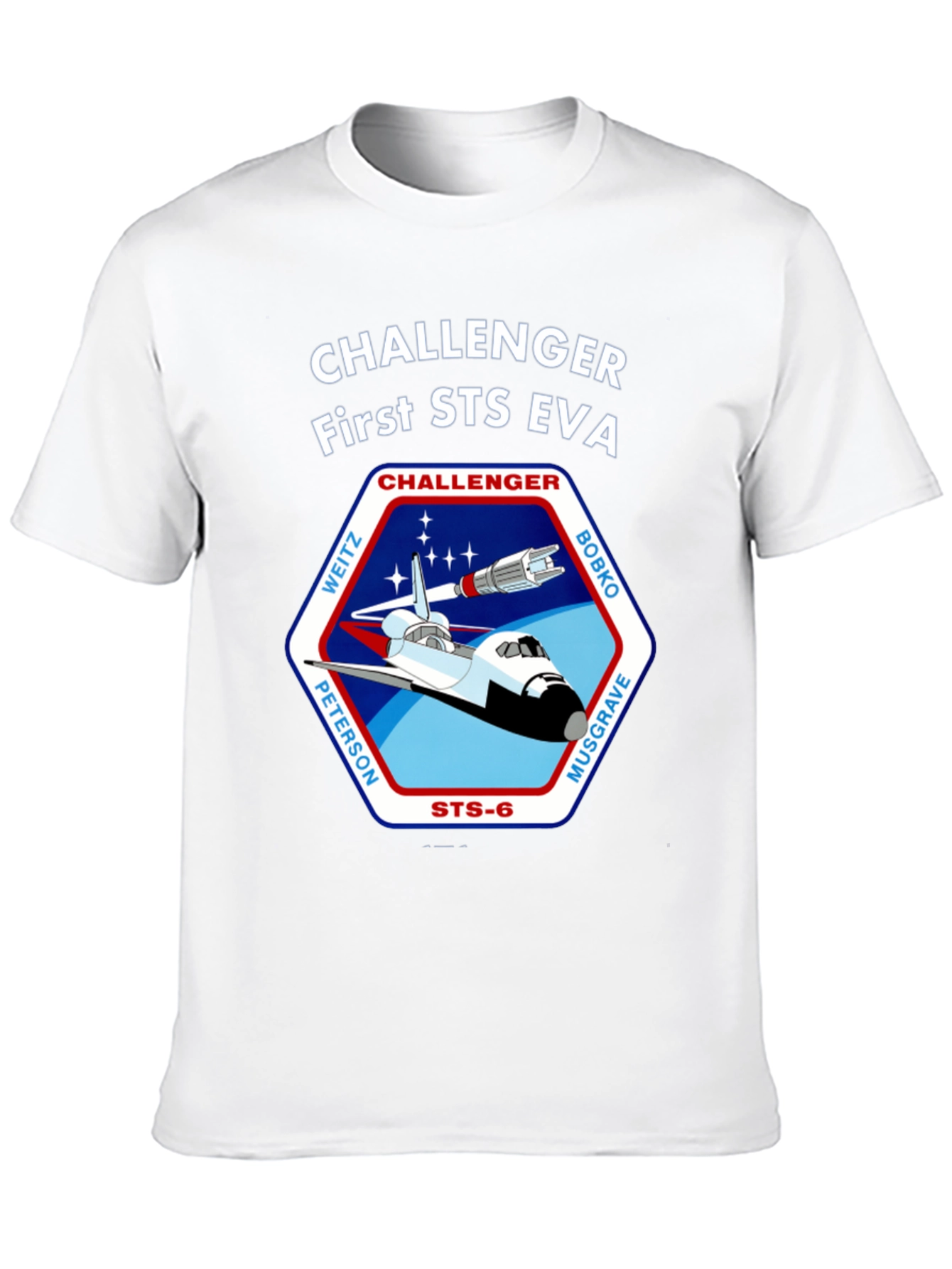 Challenger First STS EVA Space Shuttle T-Shirt