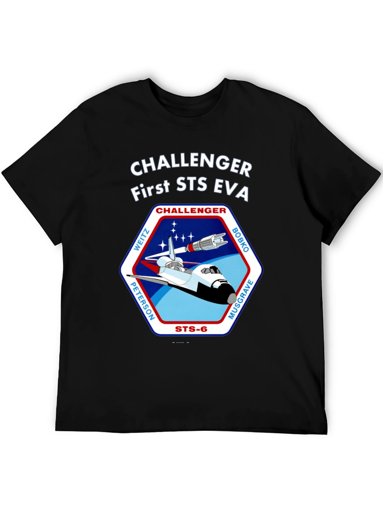 Challenger First STS EVA Space Shuttle T-Shirt
