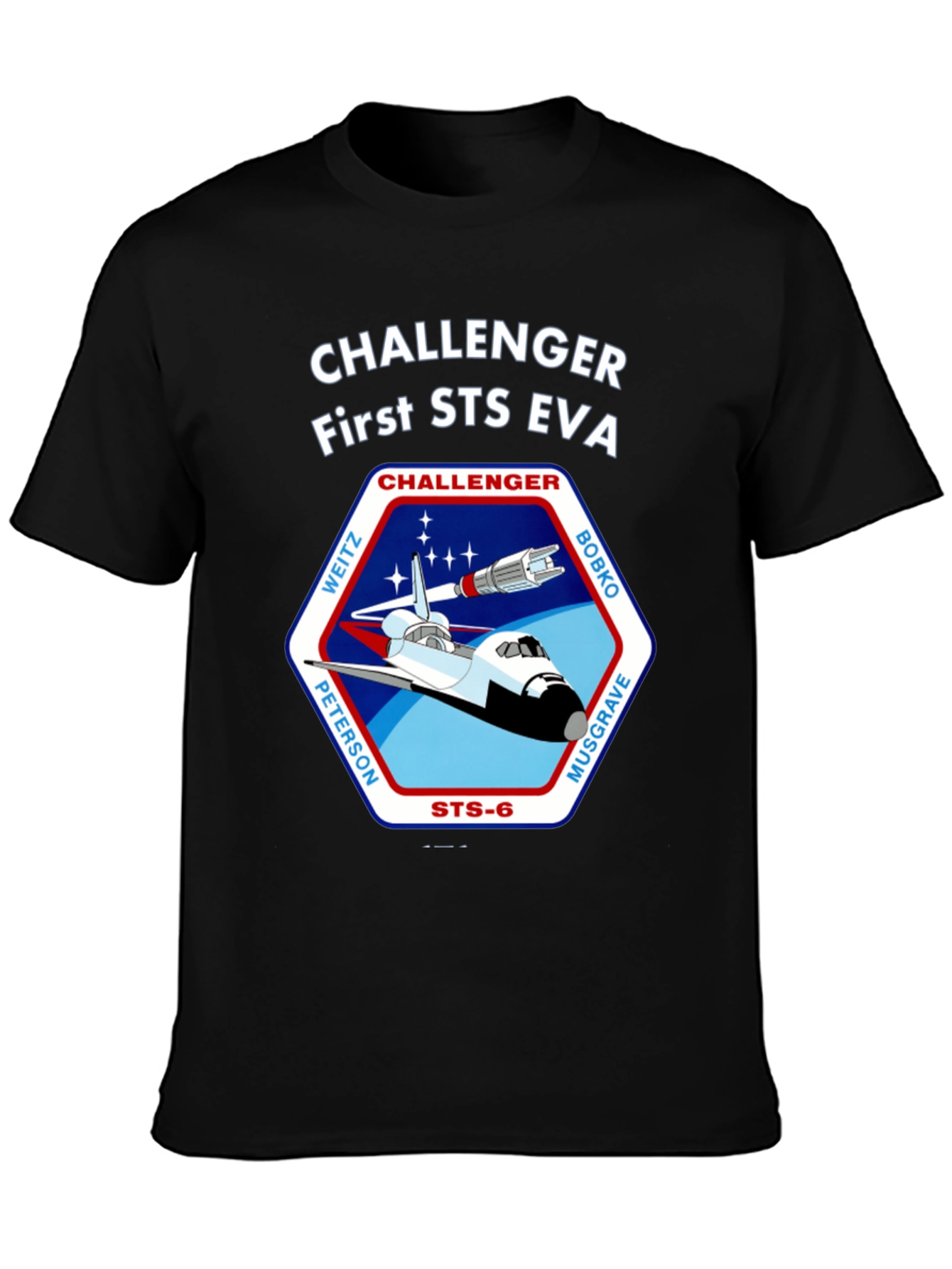 Challenger First STS EVA Space Shuttle T-Shirt