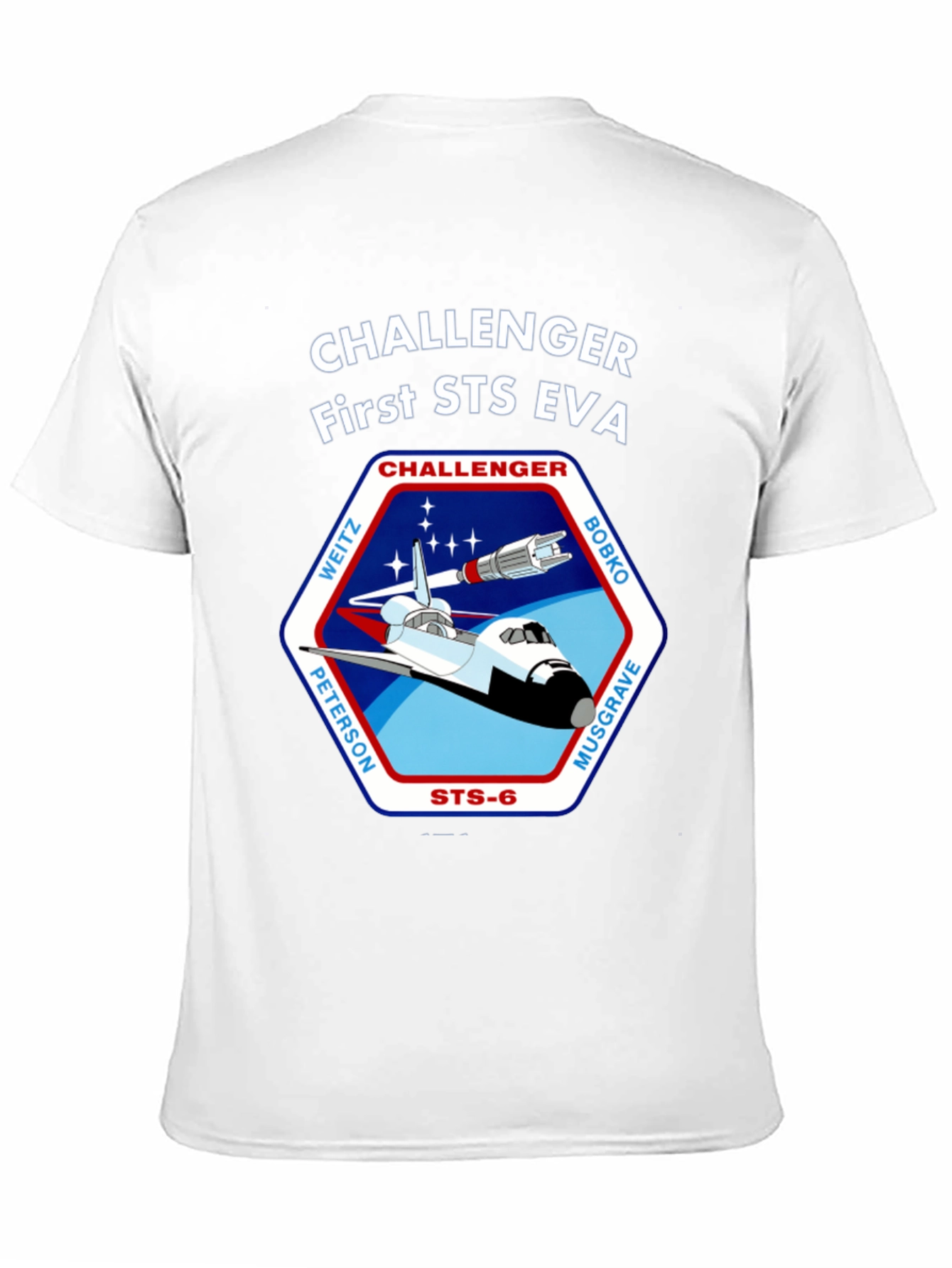 Challenger First STS EVA Space Shuttle T-Shirt