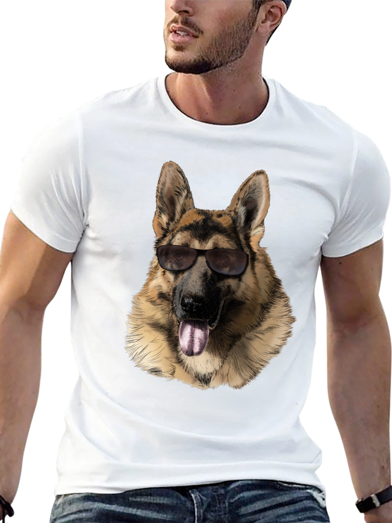 Cool German Shepherd Graphic T-Shirt