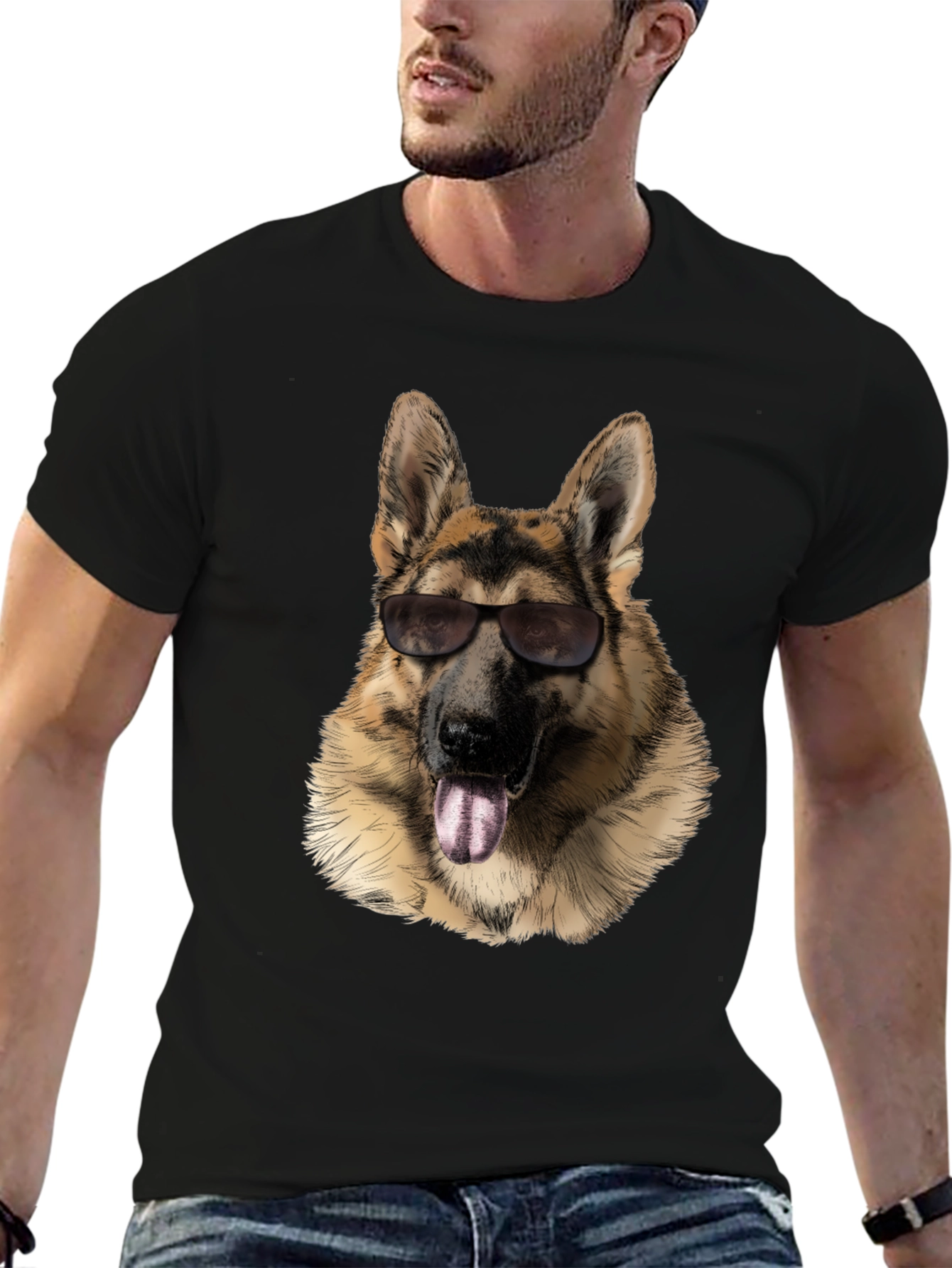 Cool German Shepherd Graphic T-Shirt
