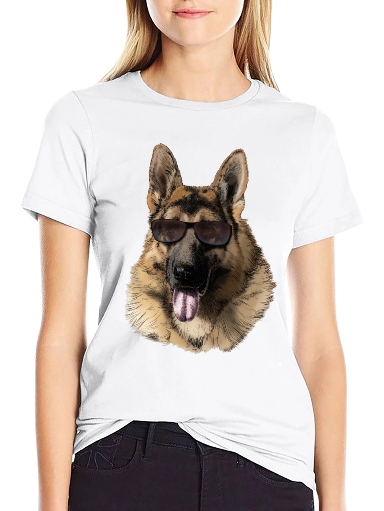 Cool German Shepherd Graphic T-Shirt