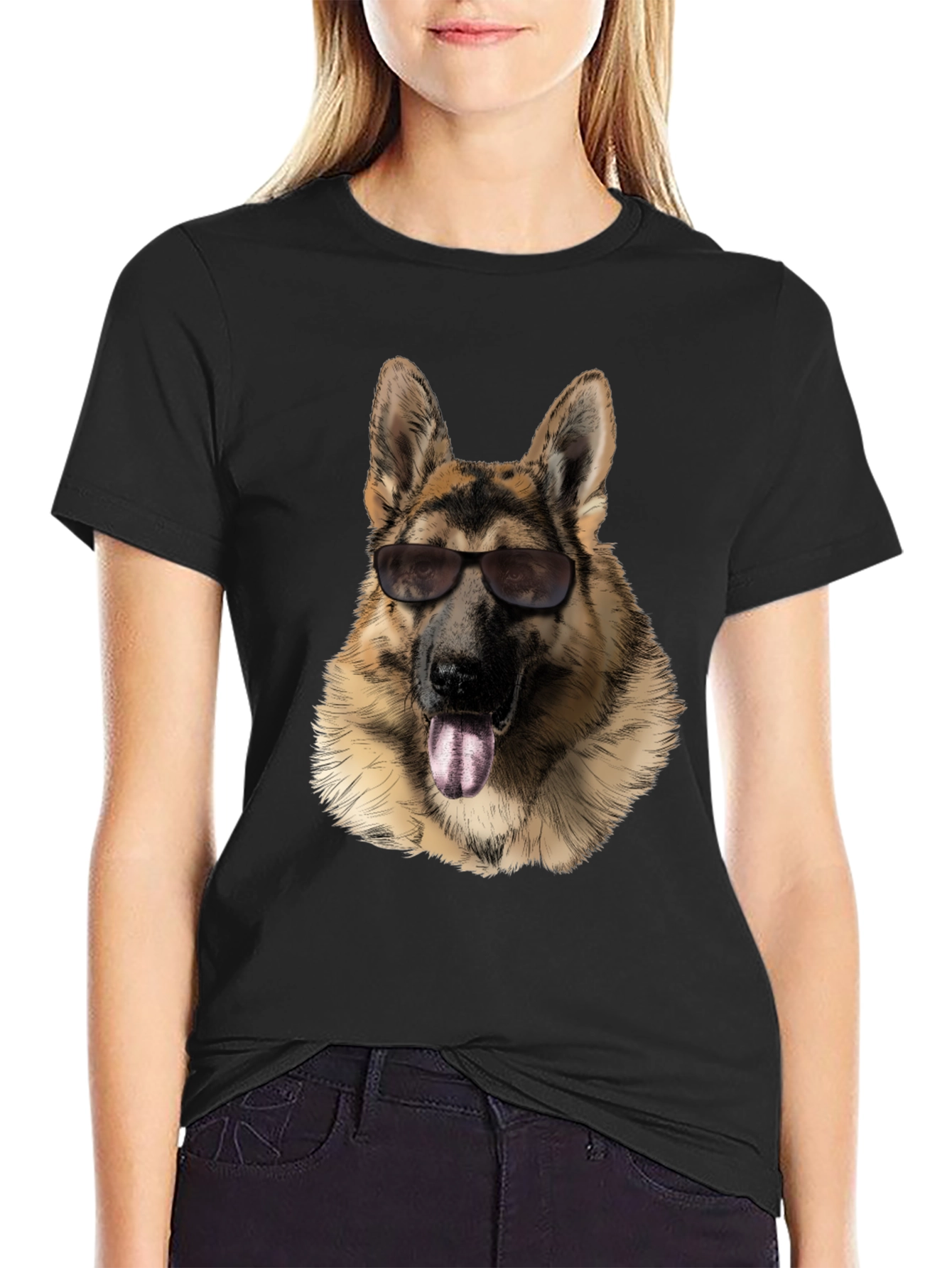 Cool German Shepherd Graphic T-Shirt
