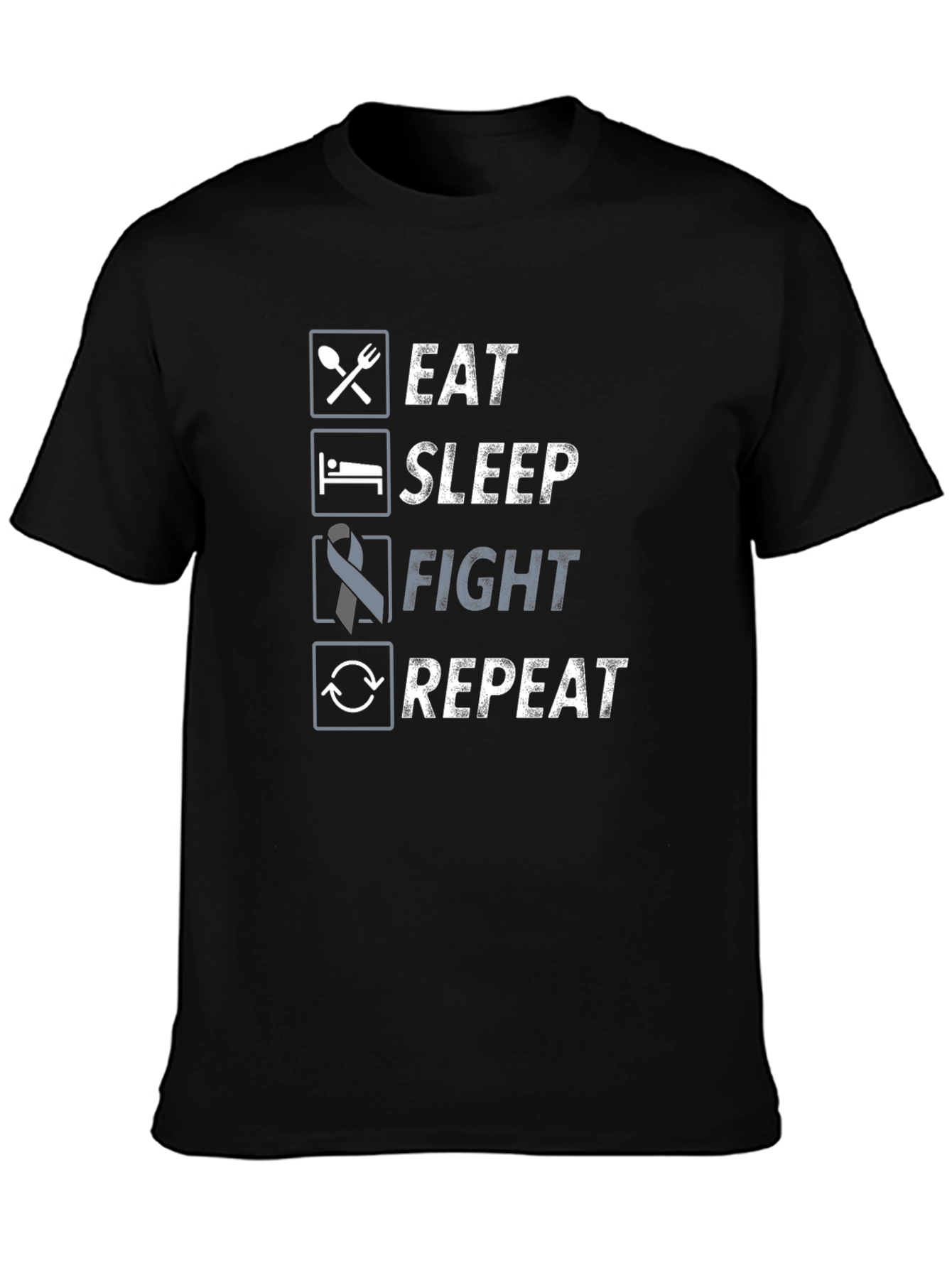 Eat Sleep Fight Repeat T-Shirt