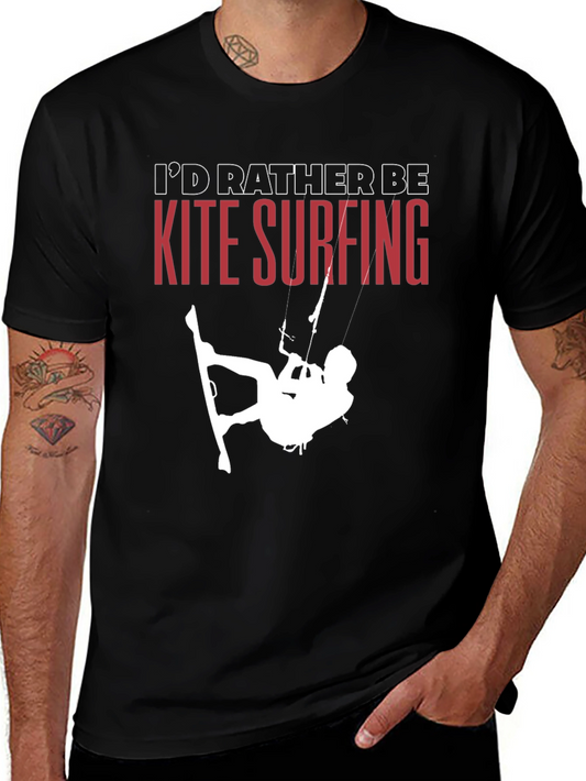 Kite Surfing T-Shirt - Id Rather Be Surfing Tee