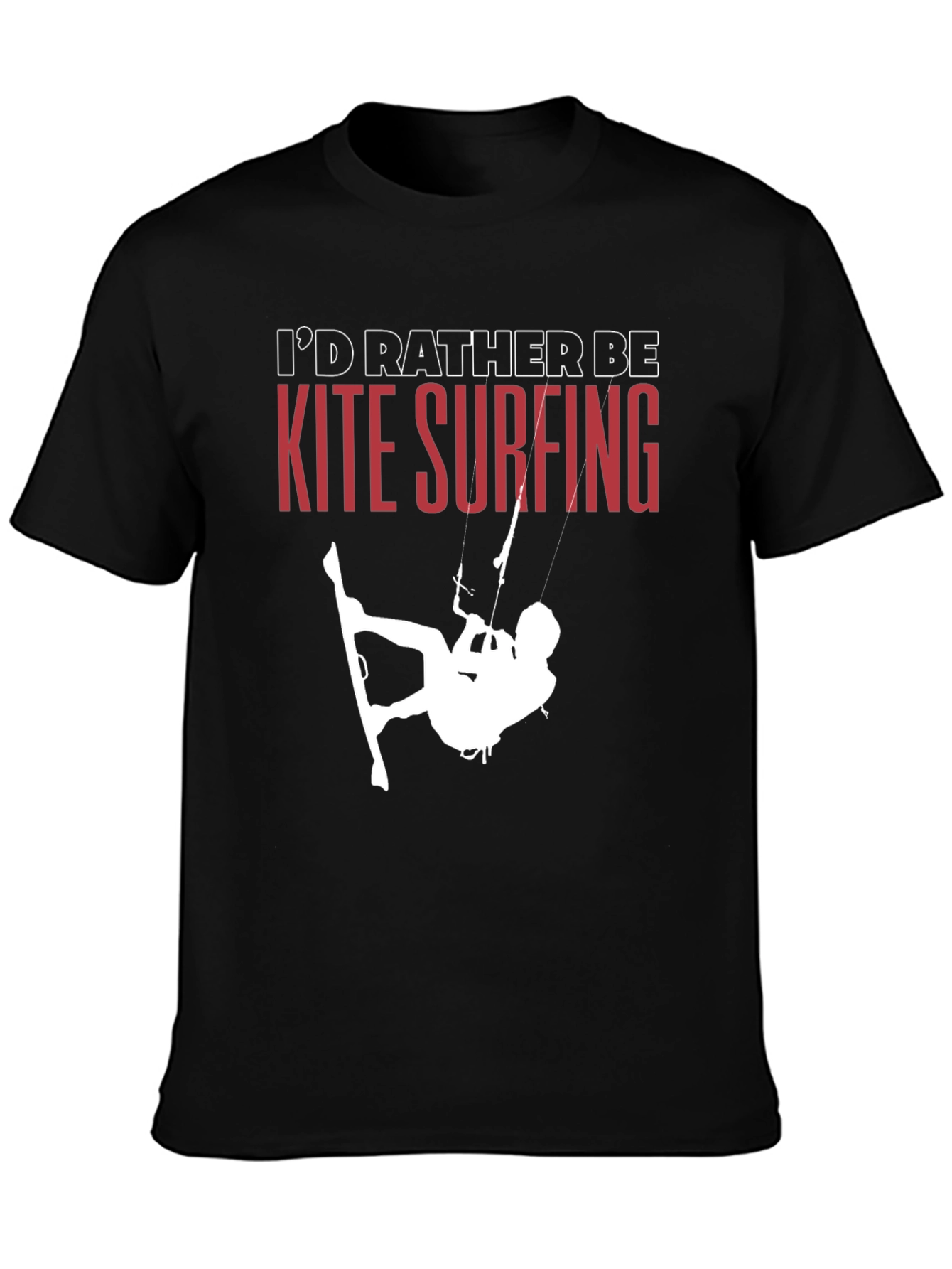Kite Surfing T-Shirt - Id Rather Be Surfing Tee