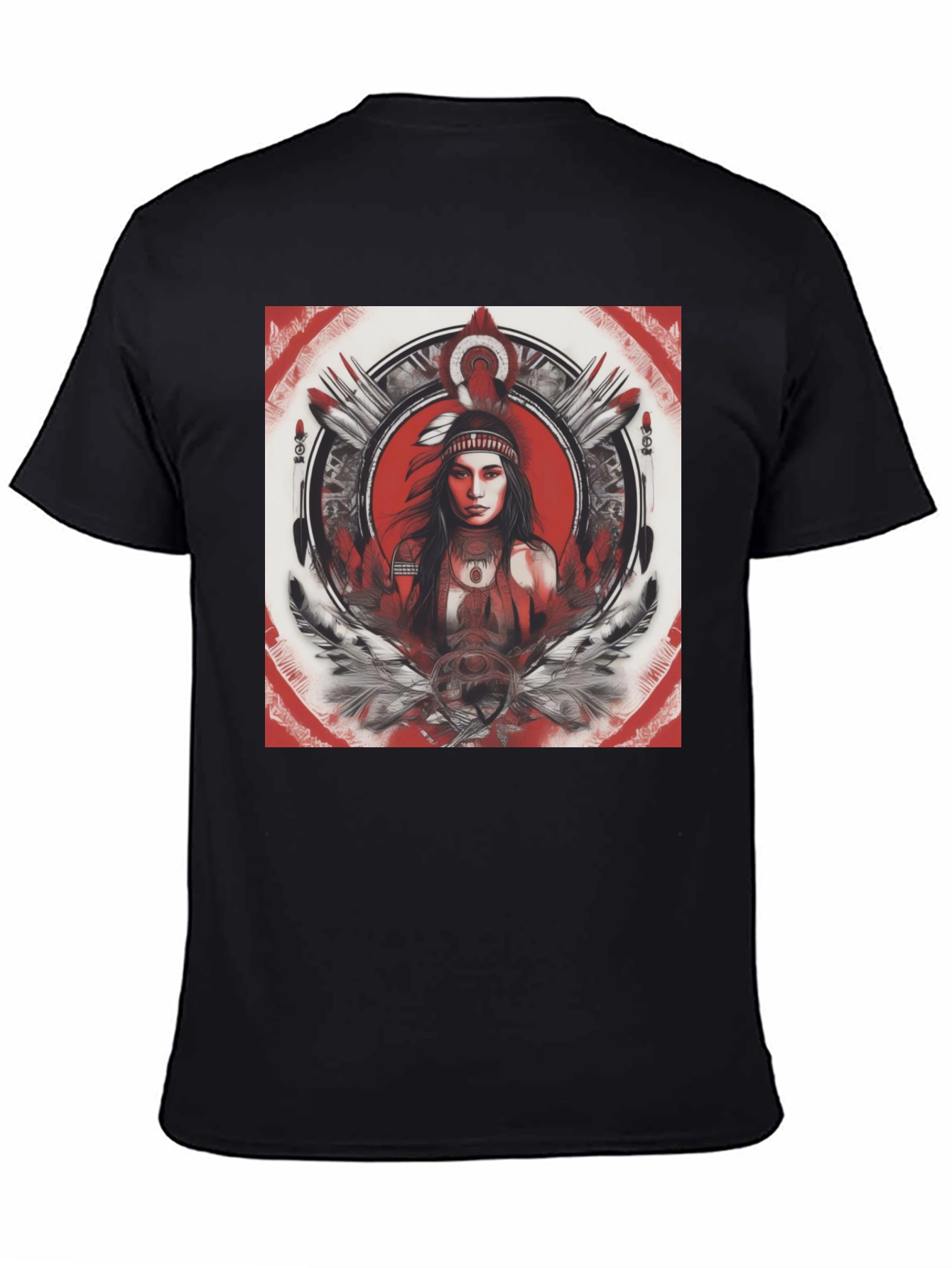 Native American Woman Graphic T-Shirt