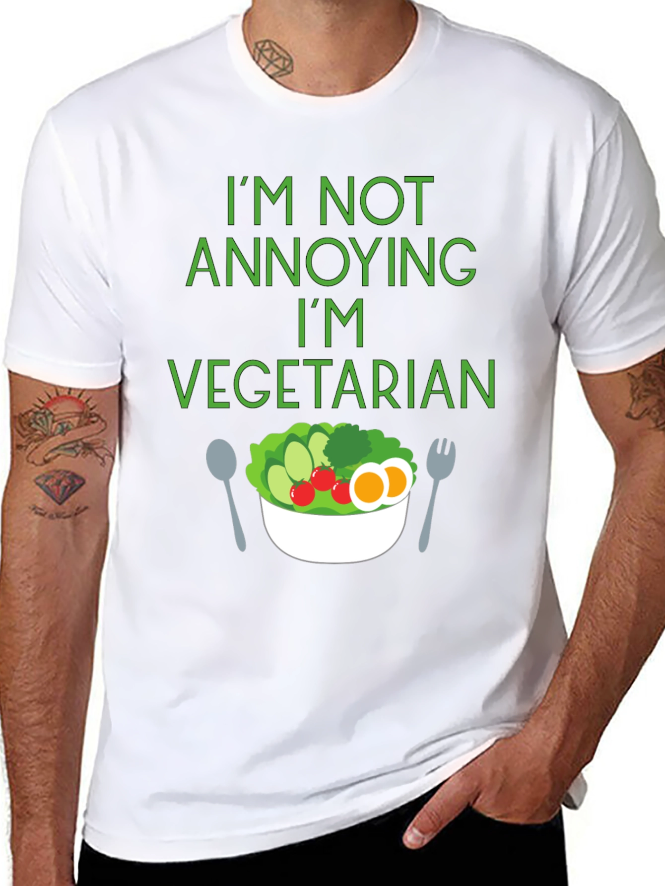 Vegetarian Statement T-Shirt: Not Annoying
