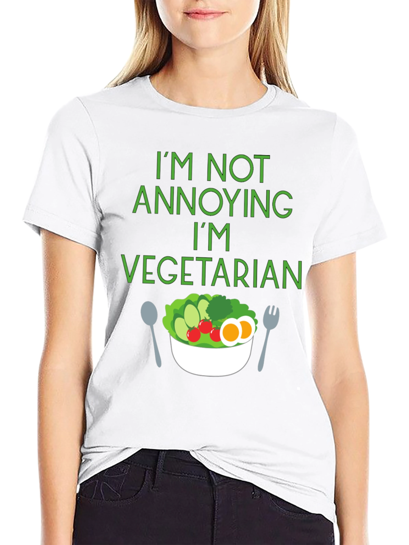 Vegetarian Statement T-Shirt: Not Annoying