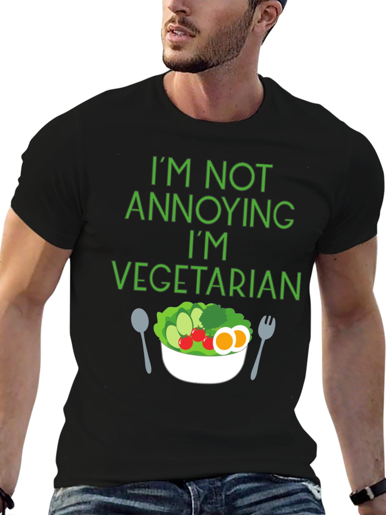 Vegetarian Statement T-Shirt: Not Annoying