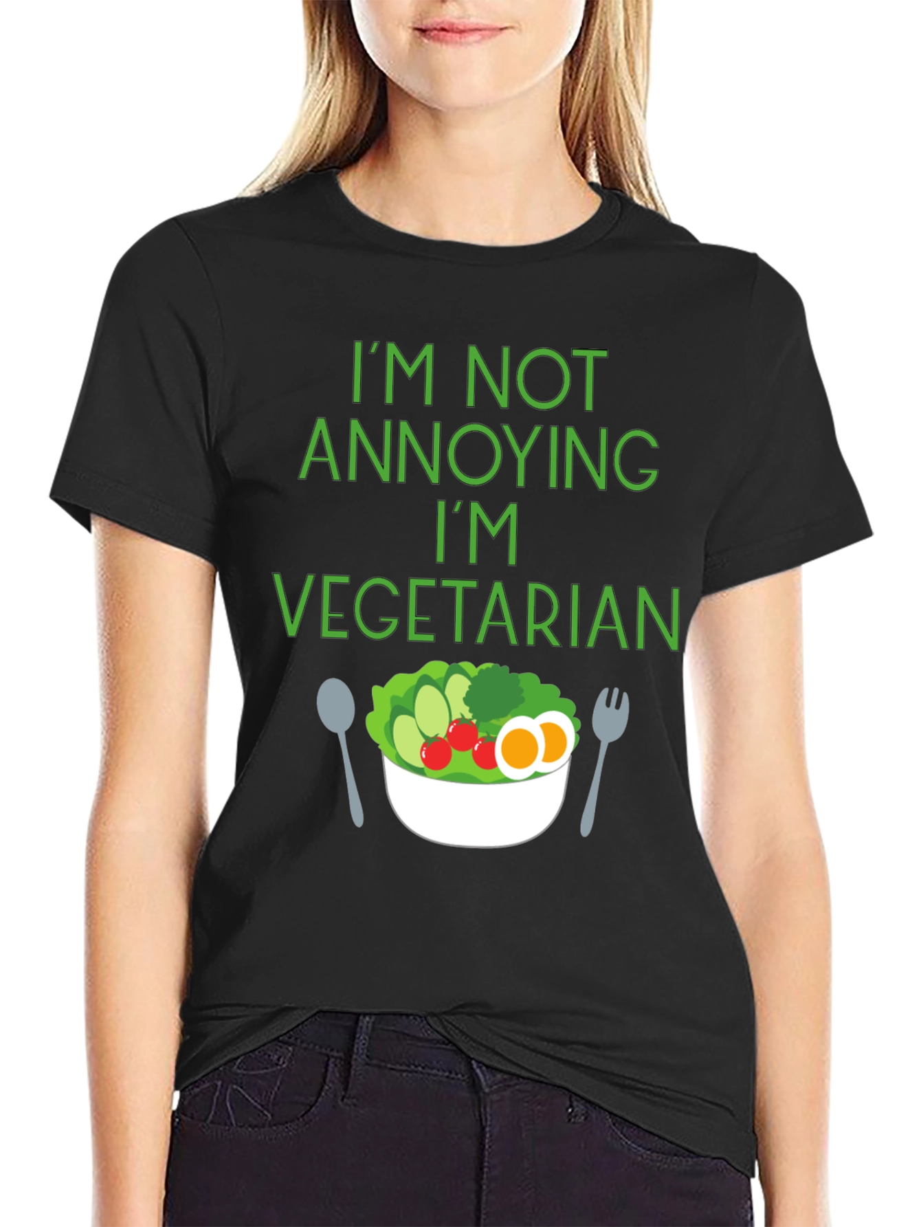 Vegetarian Statement T-Shirt: Not Annoying