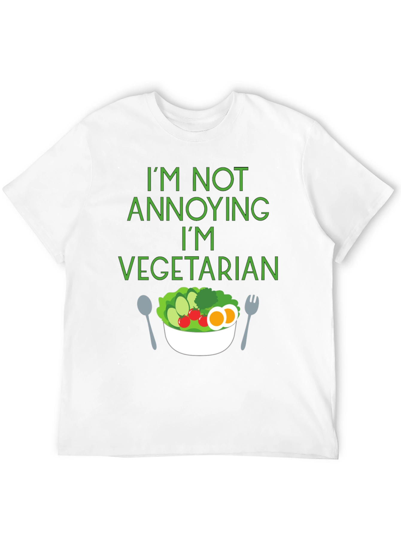 Vegetarian Statement T-Shirt: Not Annoying