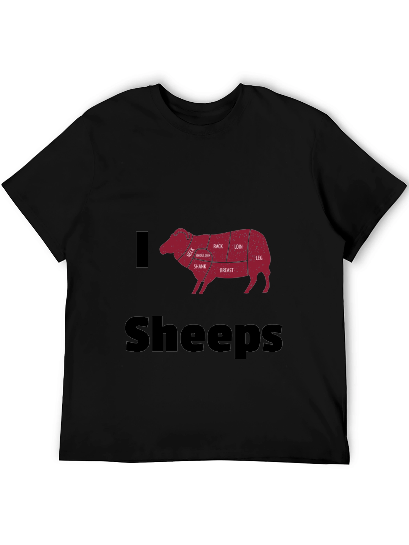 I Love Sheeps T-Shirt - Butcher Cut Sheep Tee