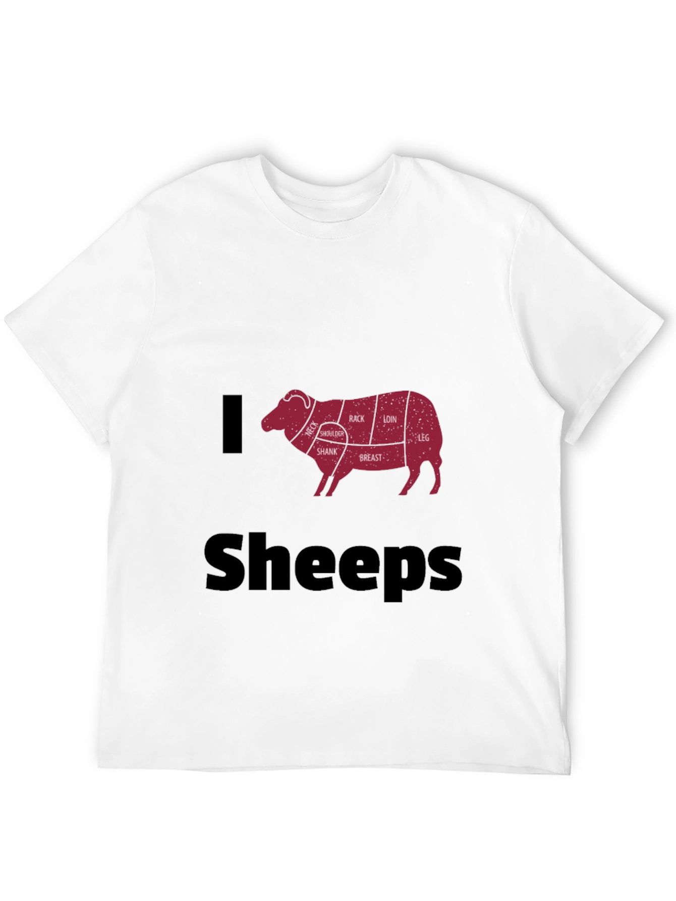 I Love Sheeps T-Shirt - Butcher Cut Sheep Tee