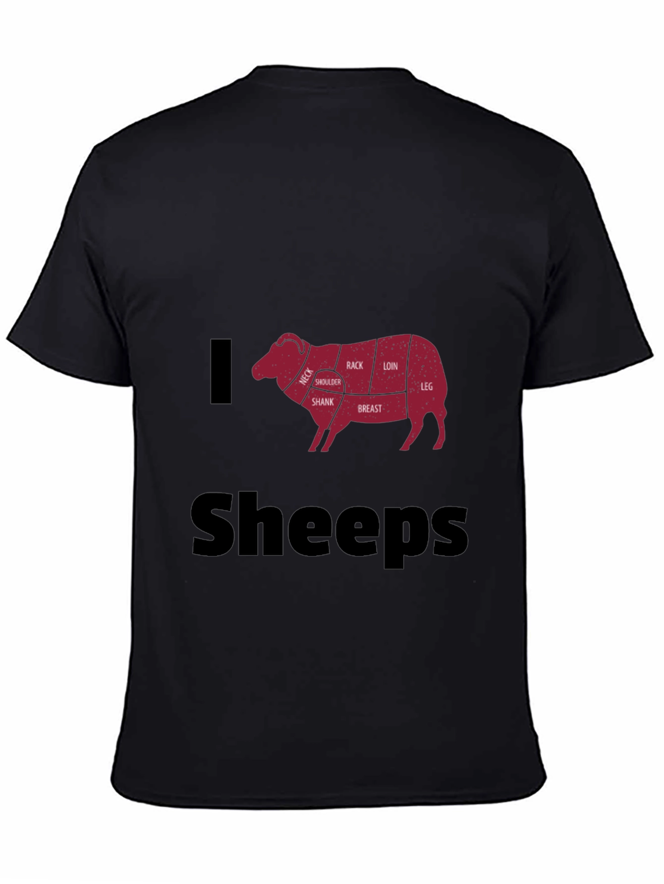 I Love Sheeps T-Shirt - Butcher Cut Sheep Tee
