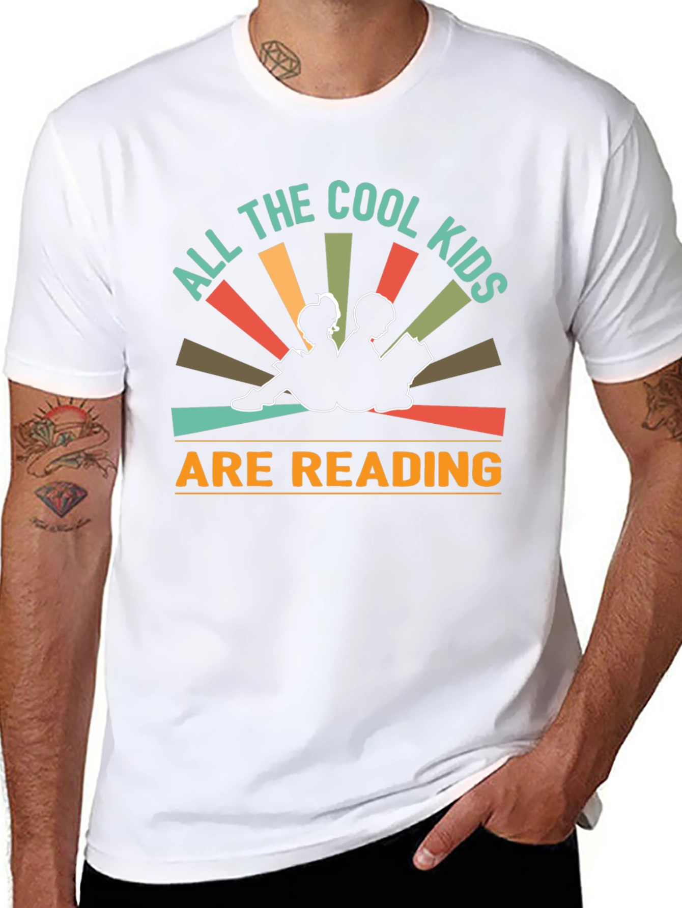 Cool Kids Reading Graphic T-Shirt