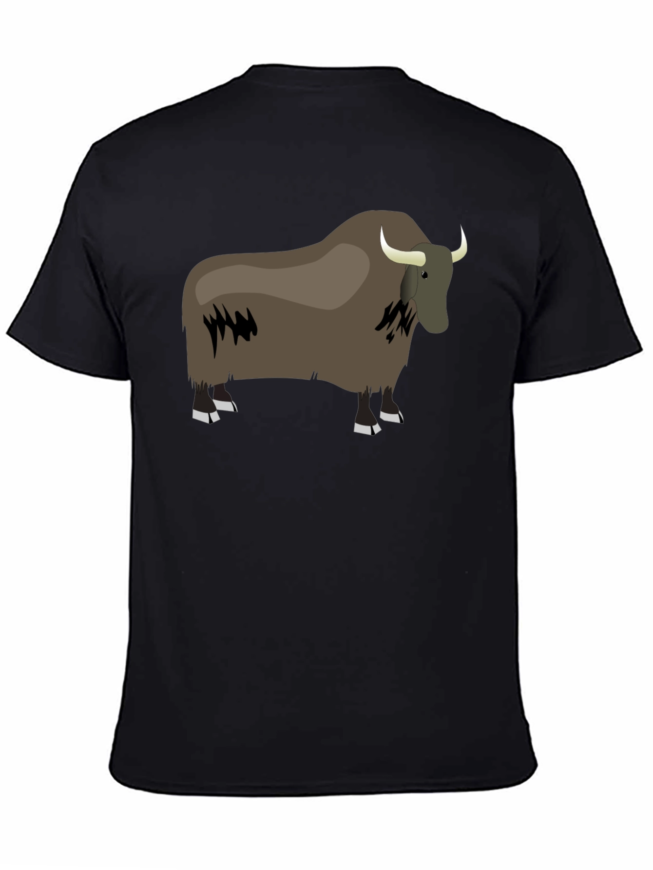 Yak Graphic Tee - Comfortable Black T-Shirt