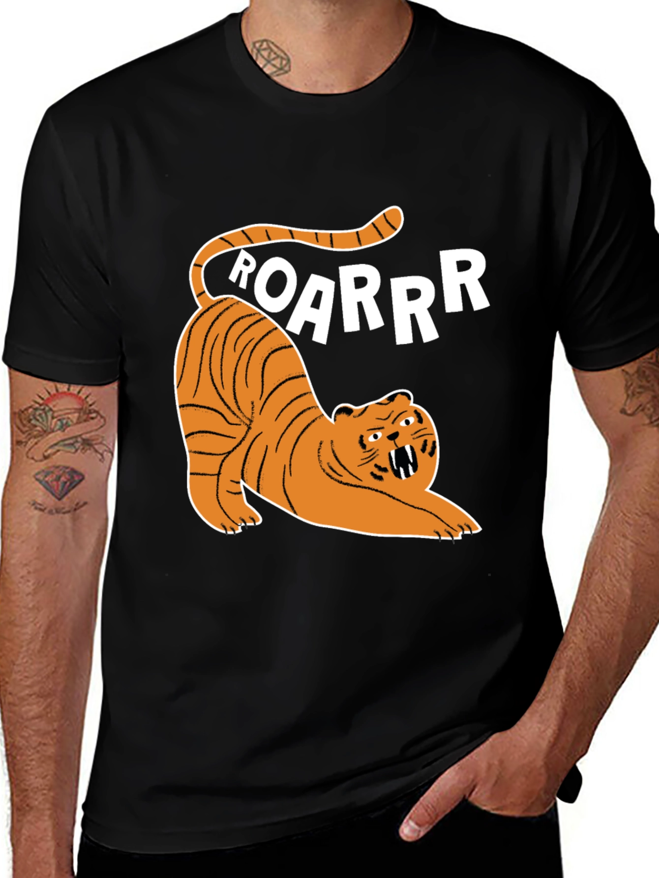 Roaring Tiger Graphic Tee - Fun & Stylish