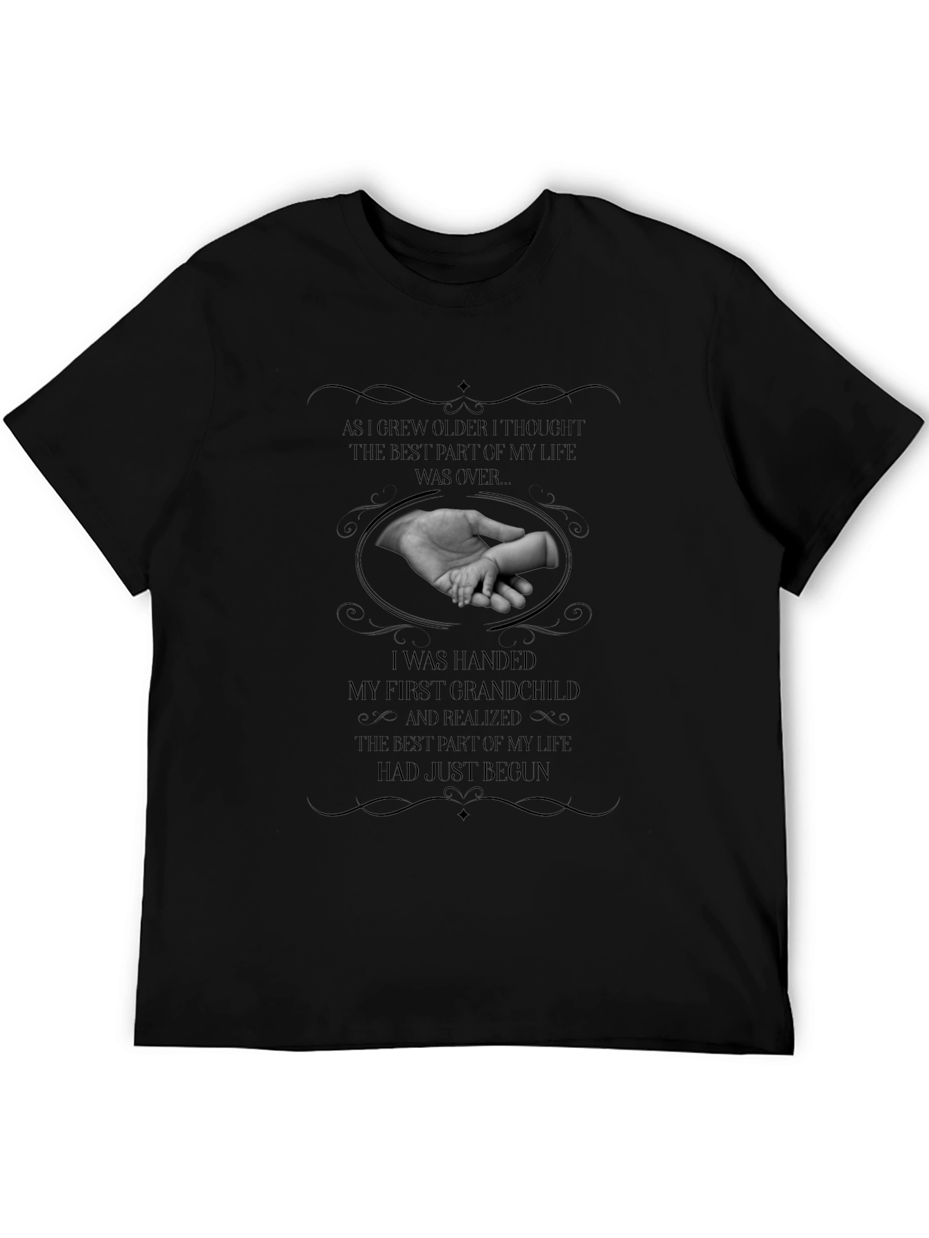Grandparent Hand Print Graphic T-Shirt