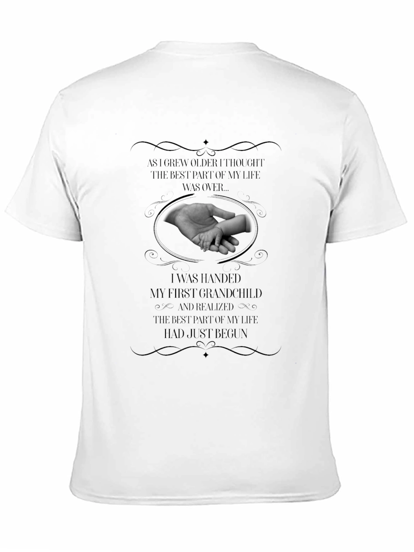 Grandparent Hand Print Graphic T-Shirt