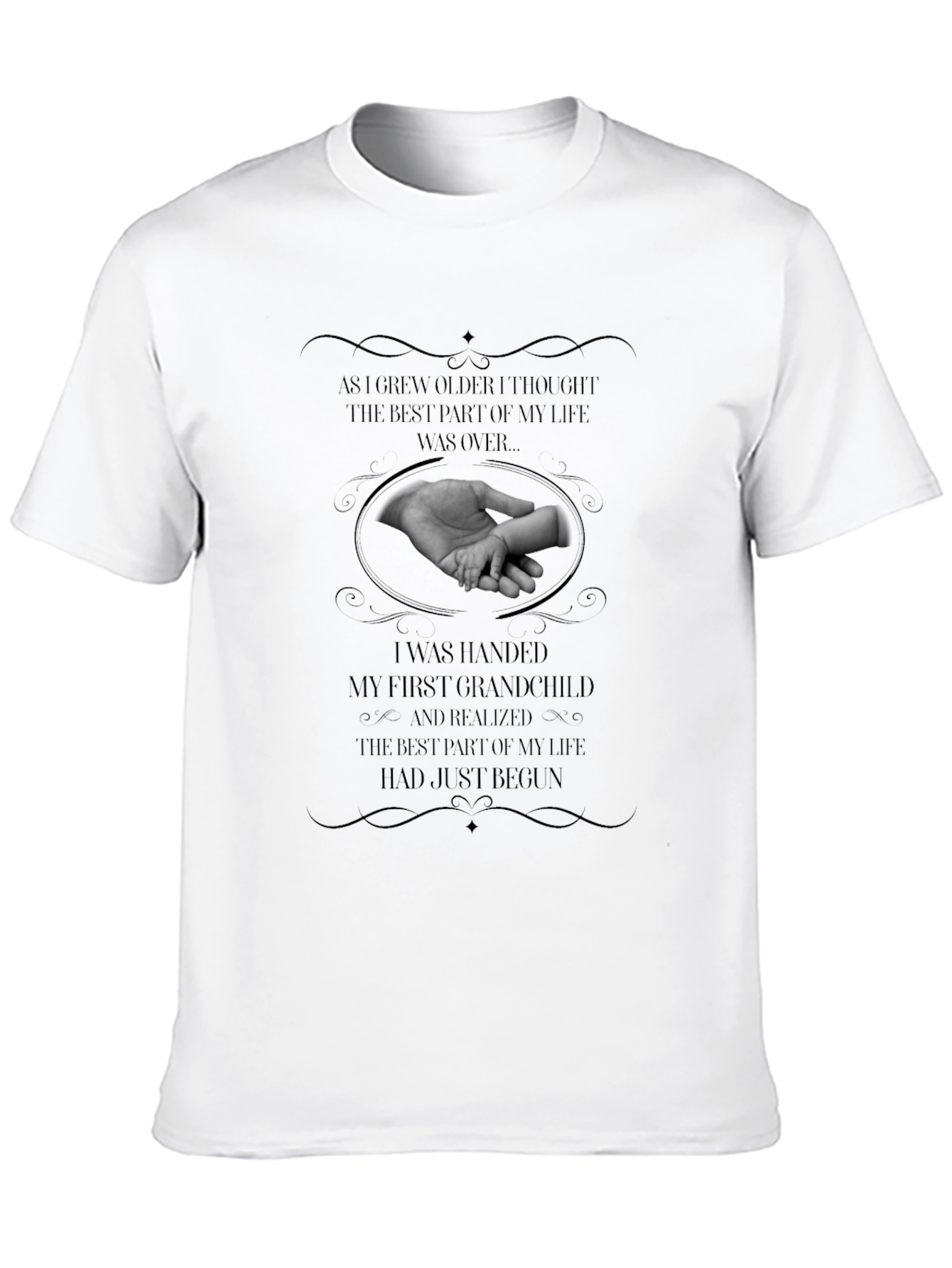 Grandparent Hand Print Graphic T-Shirt