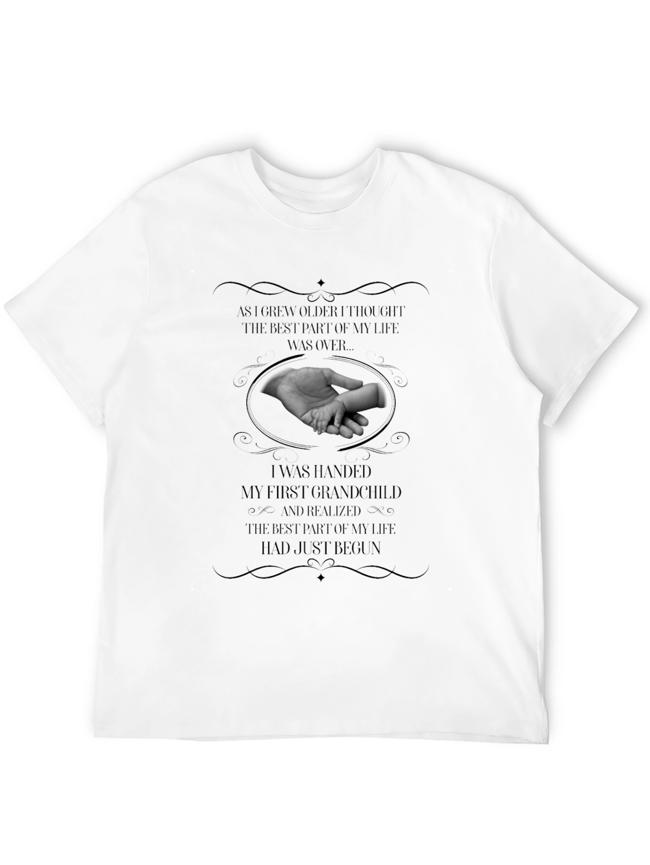 Grandparent Hand Print Graphic T-Shirt