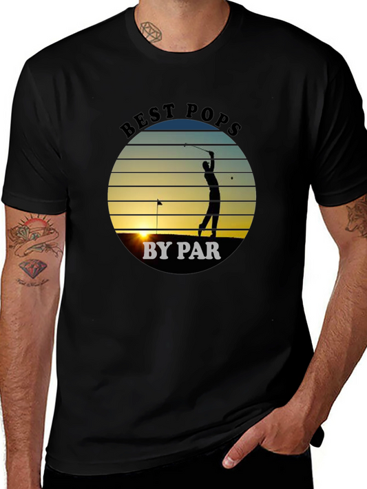 Best Pops By Par Golf T-Shirt - Perfect Fathers Day Gift