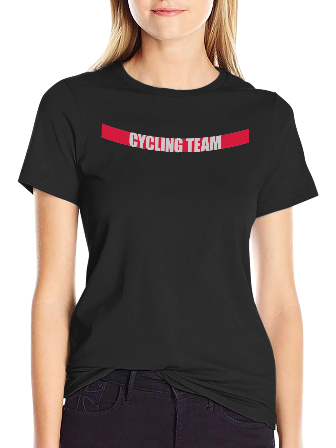 Cycling Team Graphic Tee - Sporty Mens T-Shirt