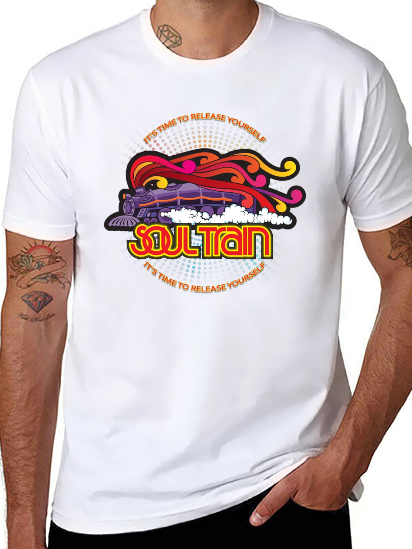 Soul Train Graphic Tee - Retro Style