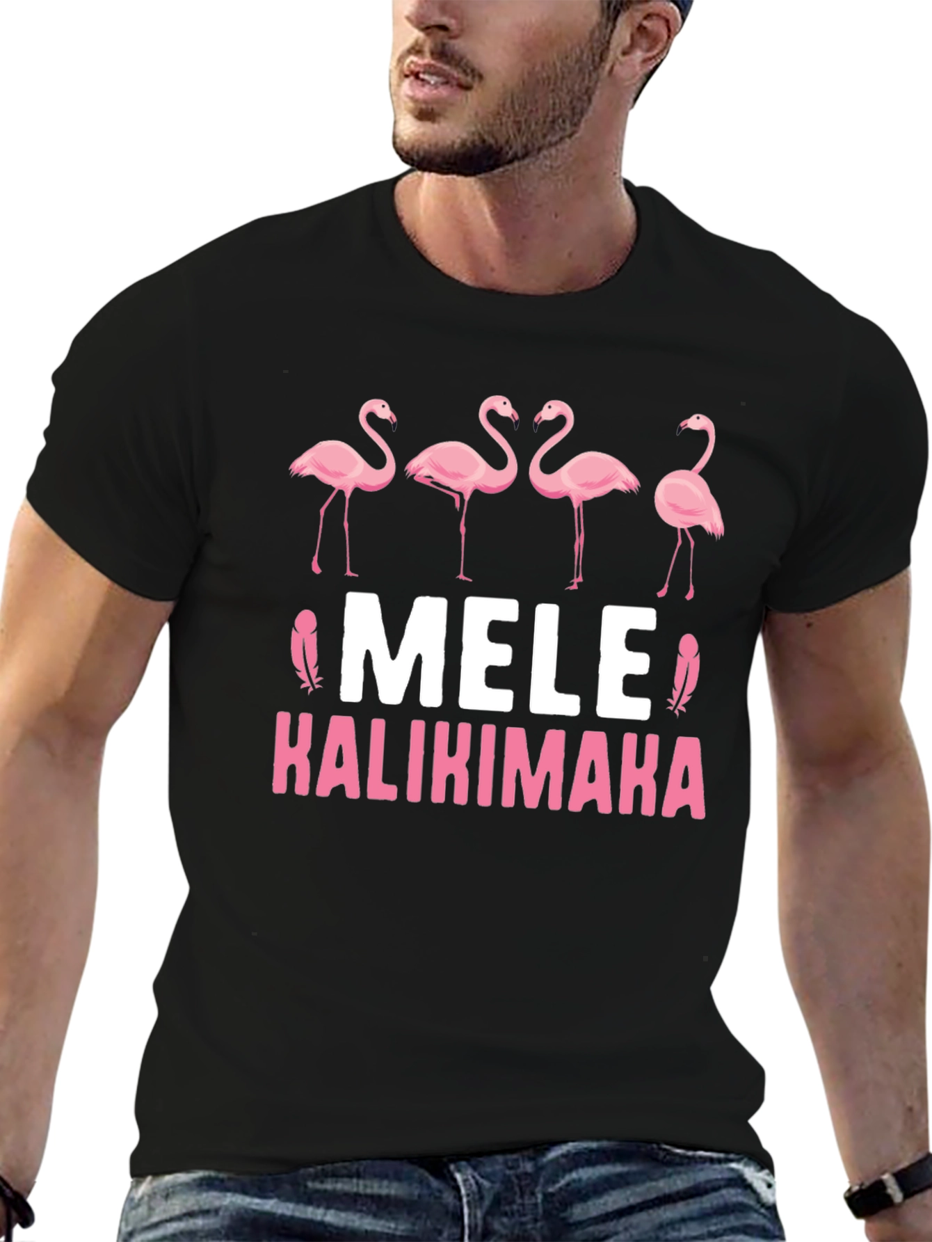 Mele Kalikimaka Flamingo T-Shirt