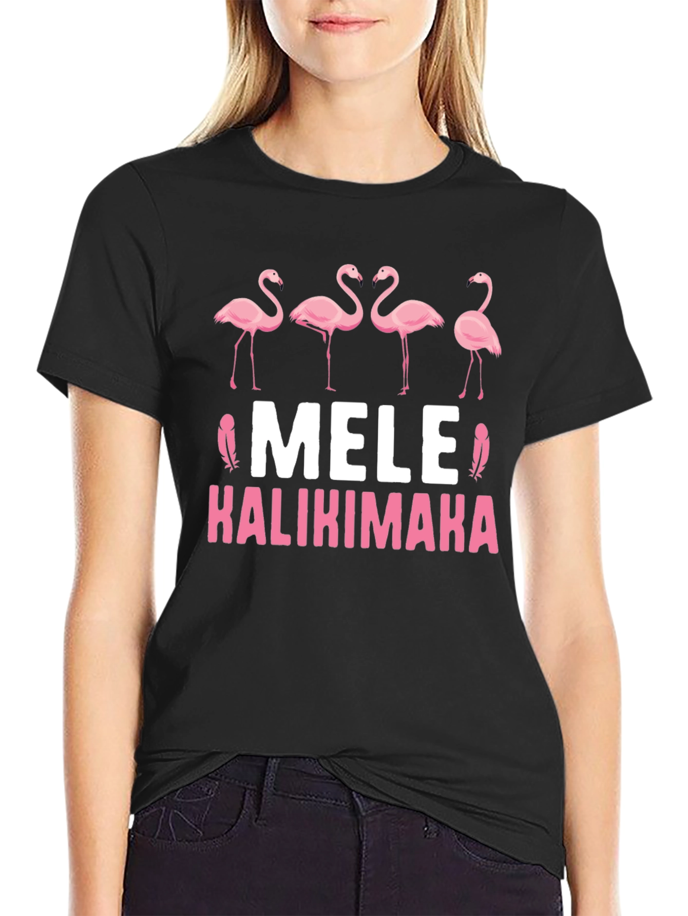 Mele Kalikimaka Flamingo T-Shirt