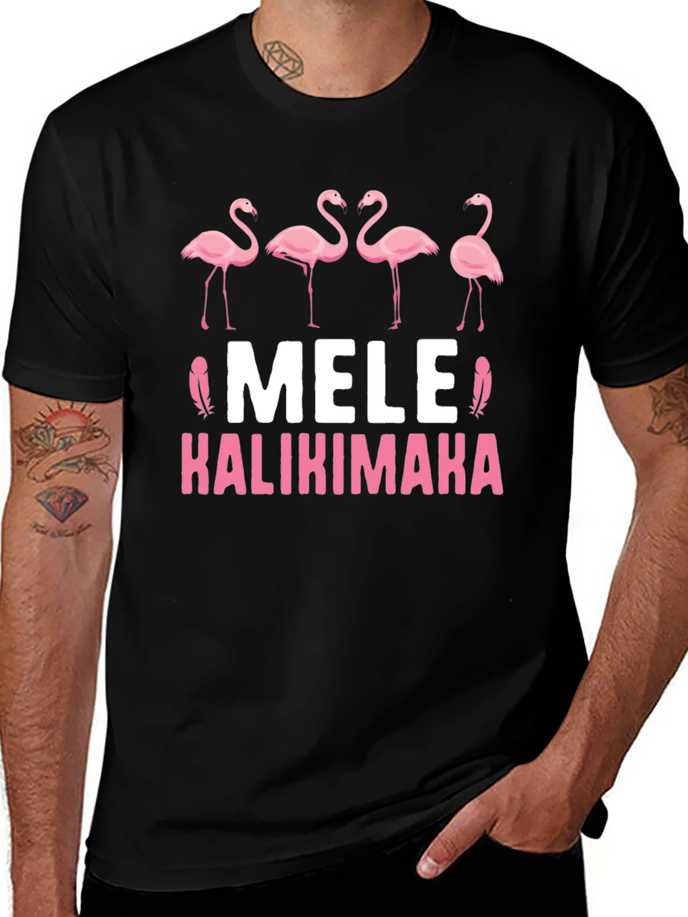 Mele Kalikimaka Flamingo T-Shirt