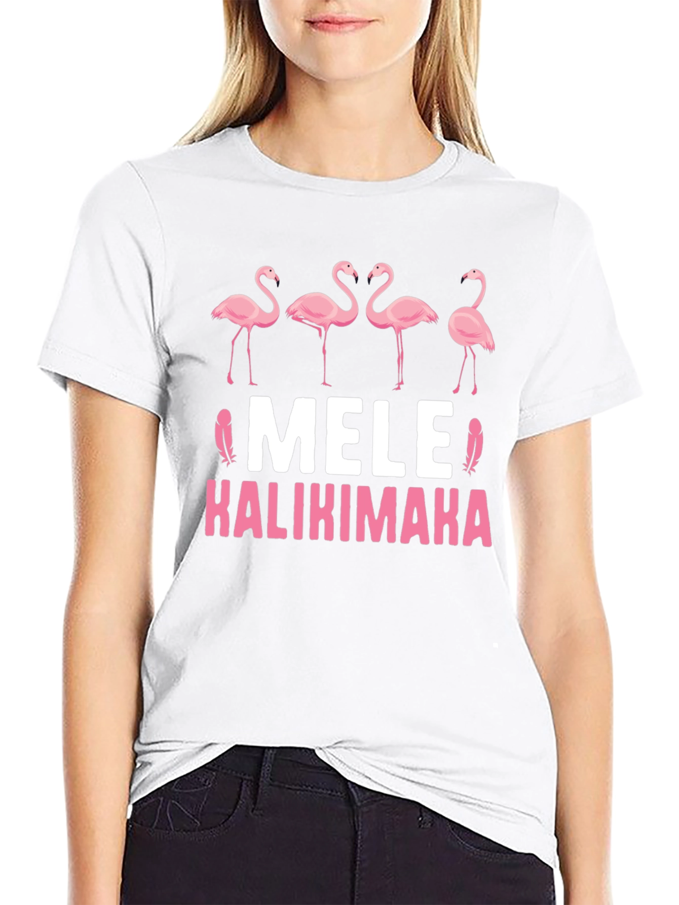 Mele Kalikimaka Flamingo T-Shirt