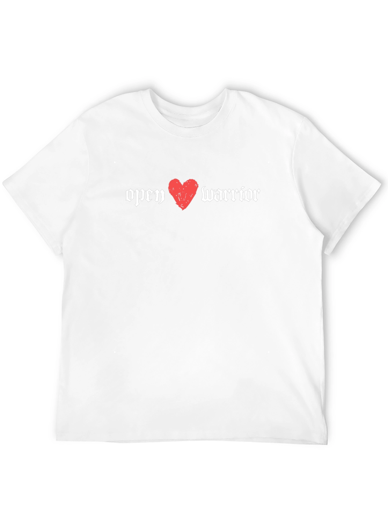 Open Heart Warrior T-Shirt - Black Graphic Tee