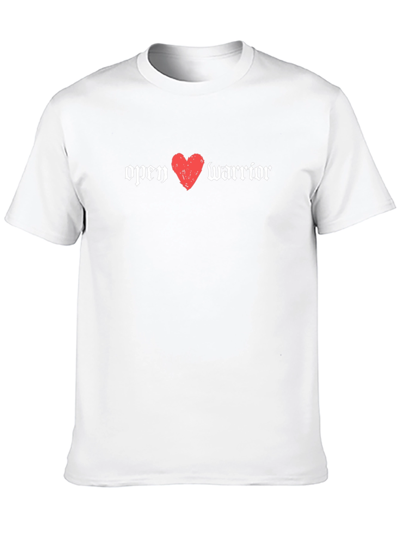 Open Heart Warrior T-Shirt - Black Graphic Tee