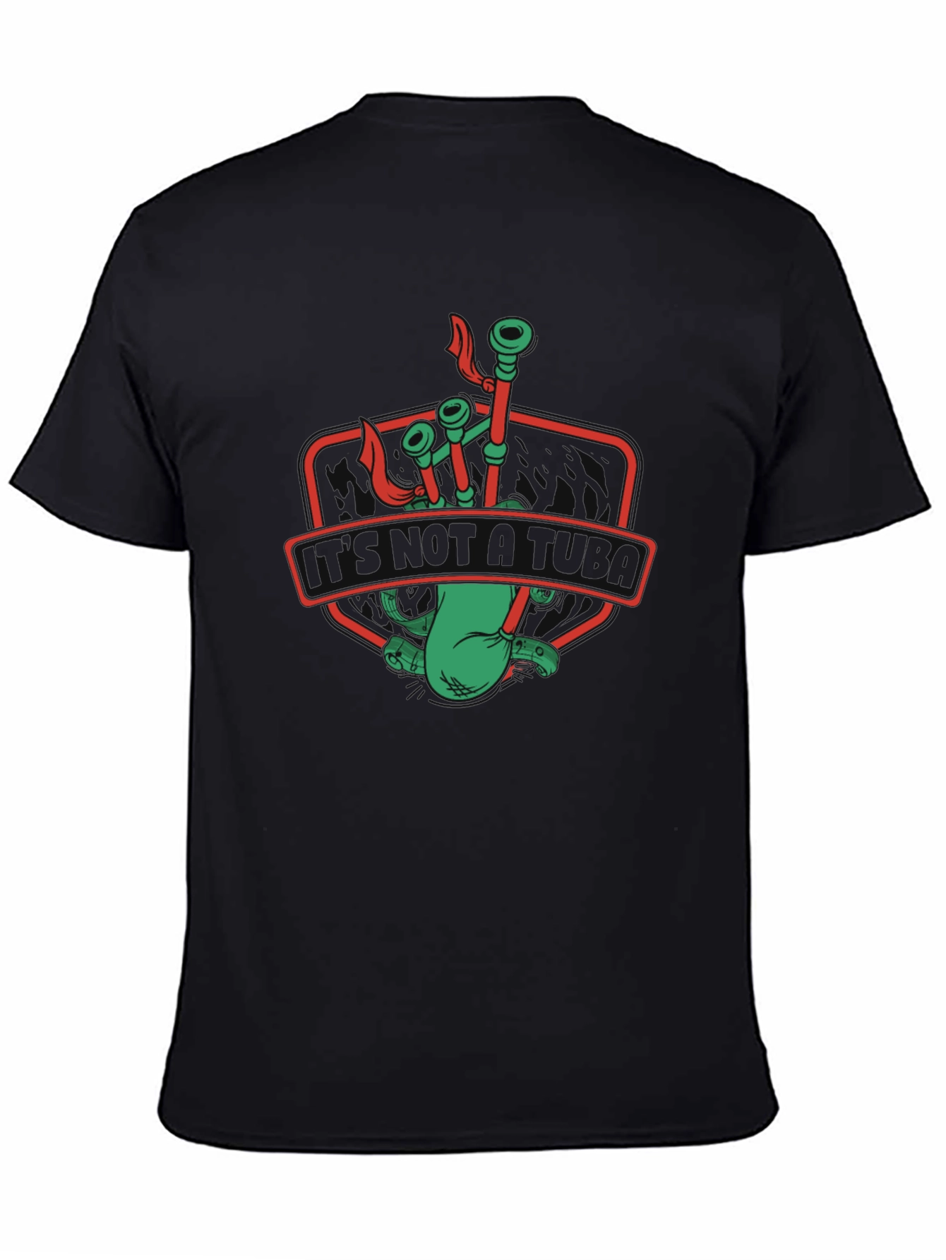 Bagpipes T-Shirt Black Graphic Tee