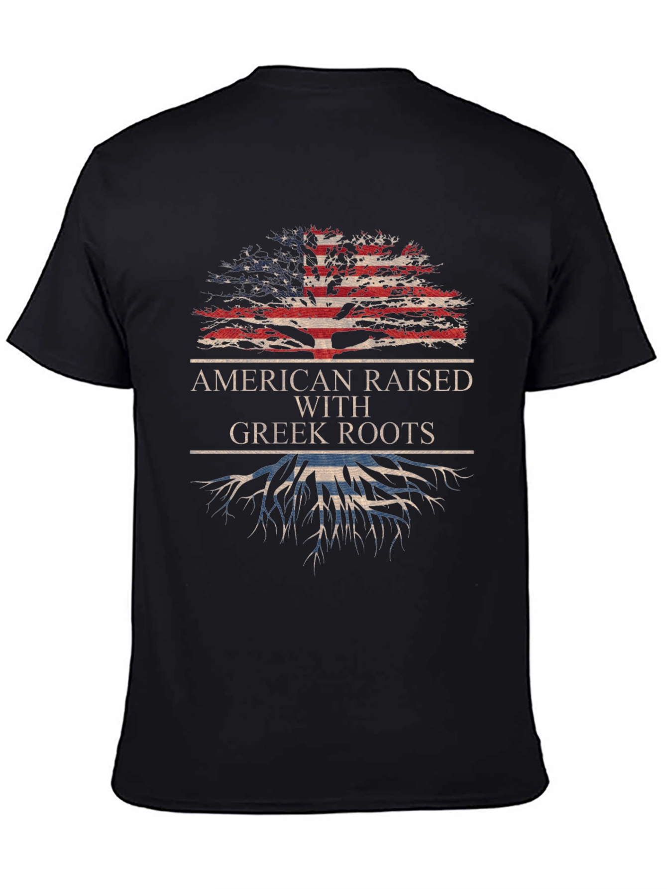 American Raised with Greek Roots Tee